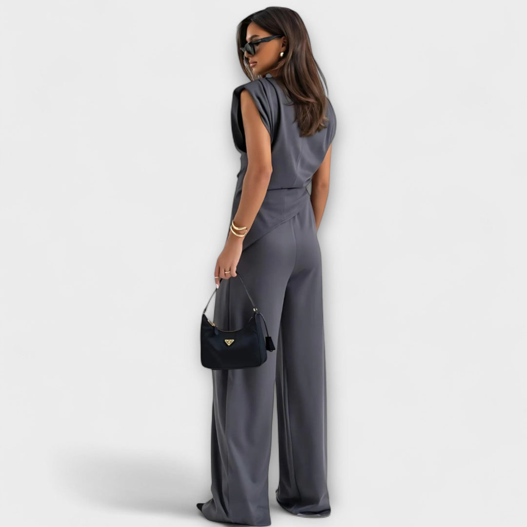 Michaela - Asymmetrical Set with Dramatic Shoulders