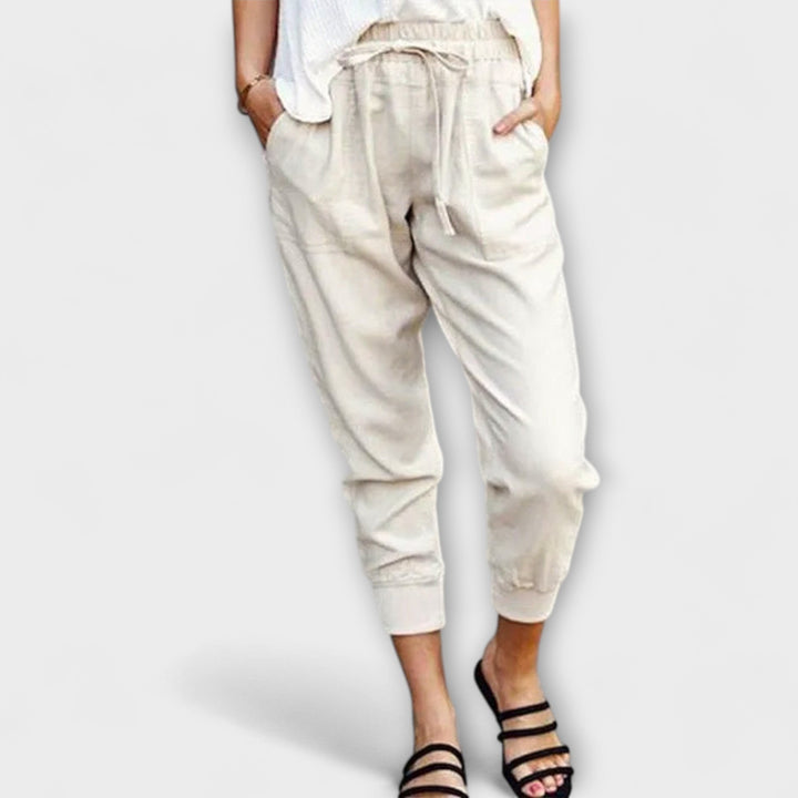 Blaire – Linen Trousers with Cotton Blend