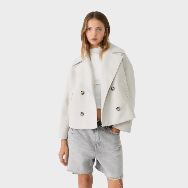 Aria | Winter Cropped Wool-Blend Jacket