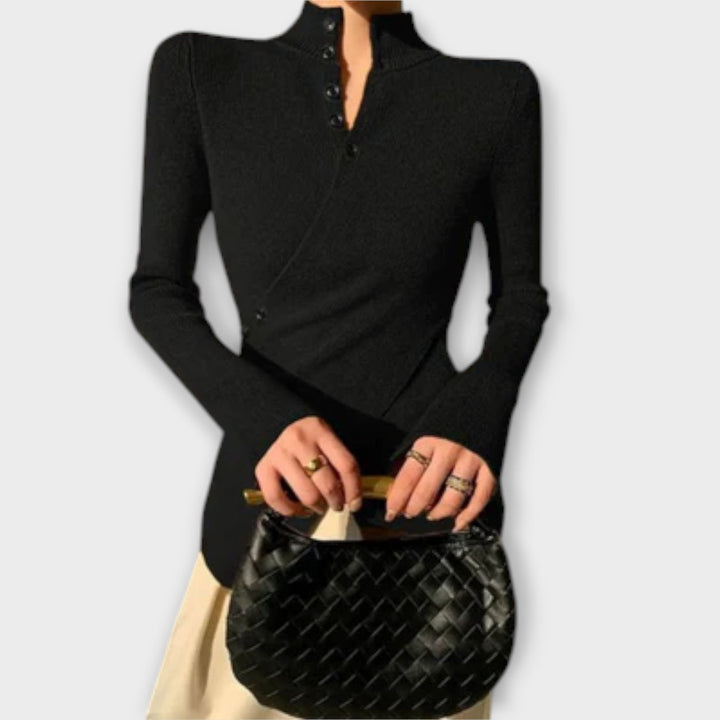 Michiko – Elegant Pullover in Cotton Knit