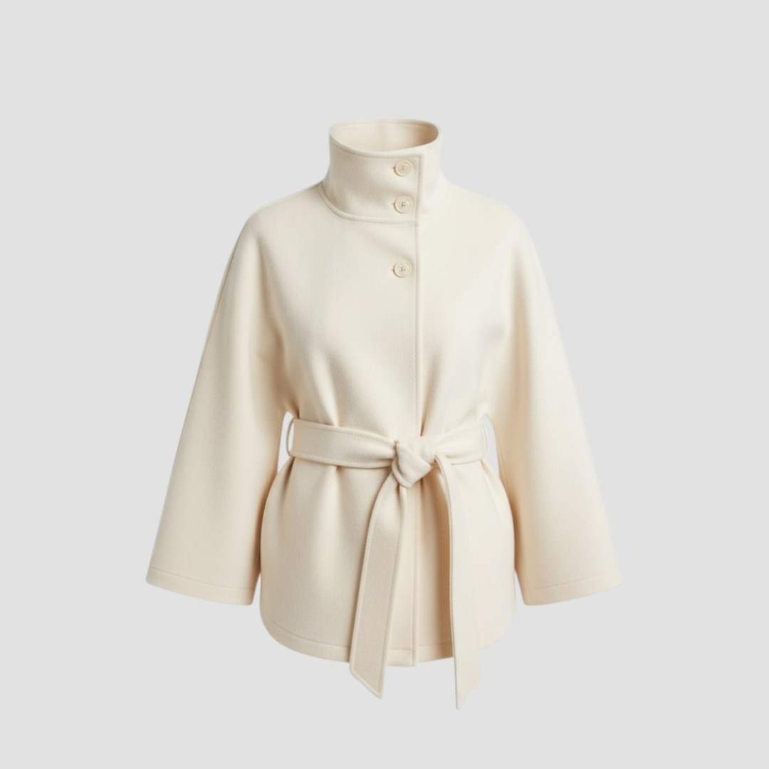 Charlotte | Cape Coat for Women in Wool Blend