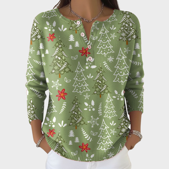 Stella | Christmas jumper with buttons