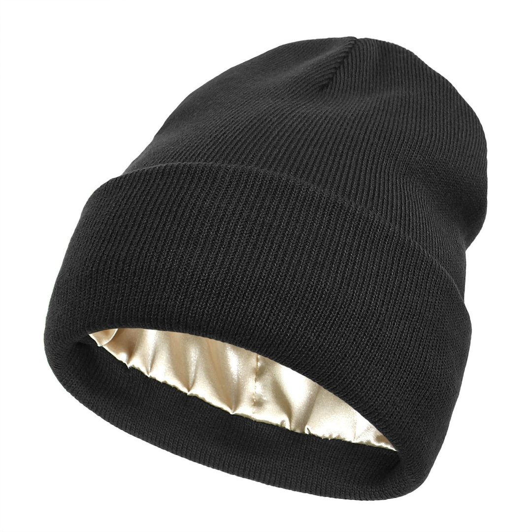Elegant Satin-Finish Beanie
