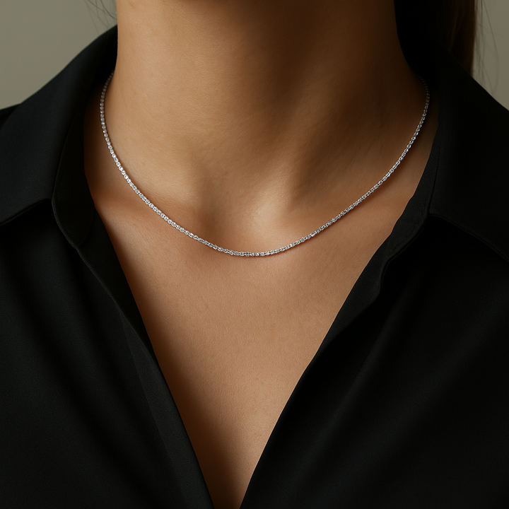 Starry Light Necklace Silver Set