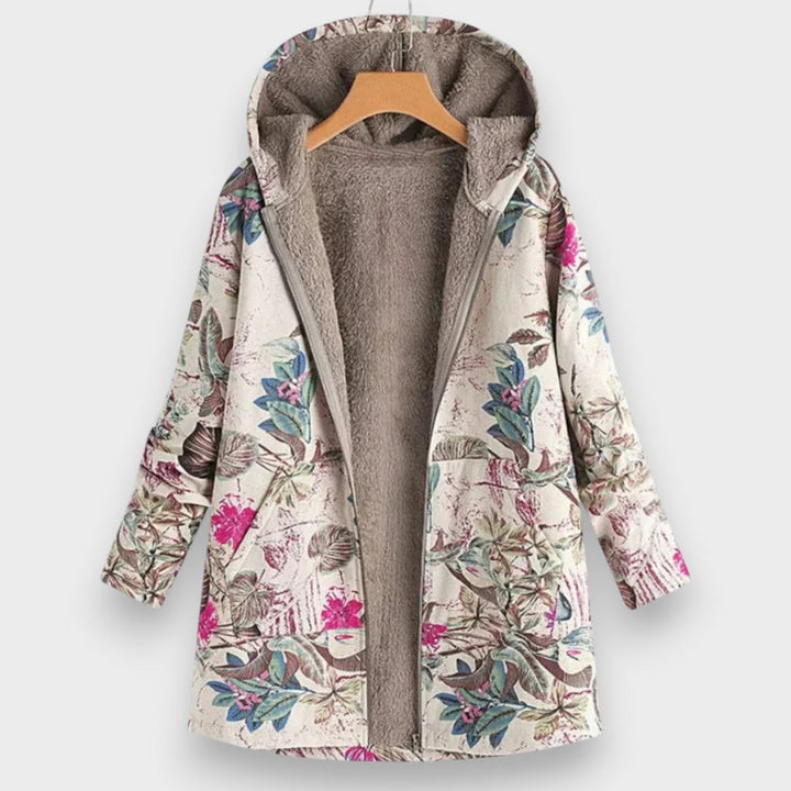 Pia | Stylish Fleece Jacket with Floral Pattern