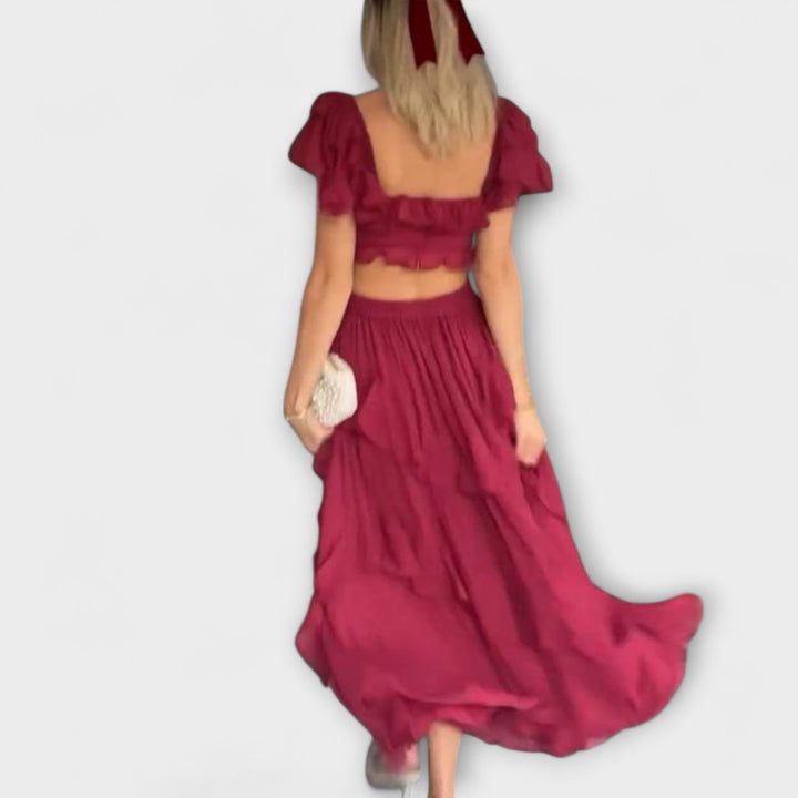 Elisa - Dress with Ruffle Details
