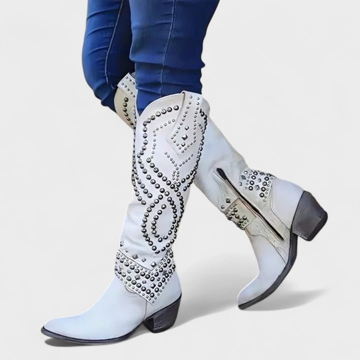 Mia | Western Knee-High Boots
