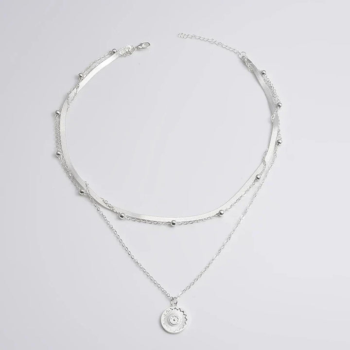 Silver Triple Necklace