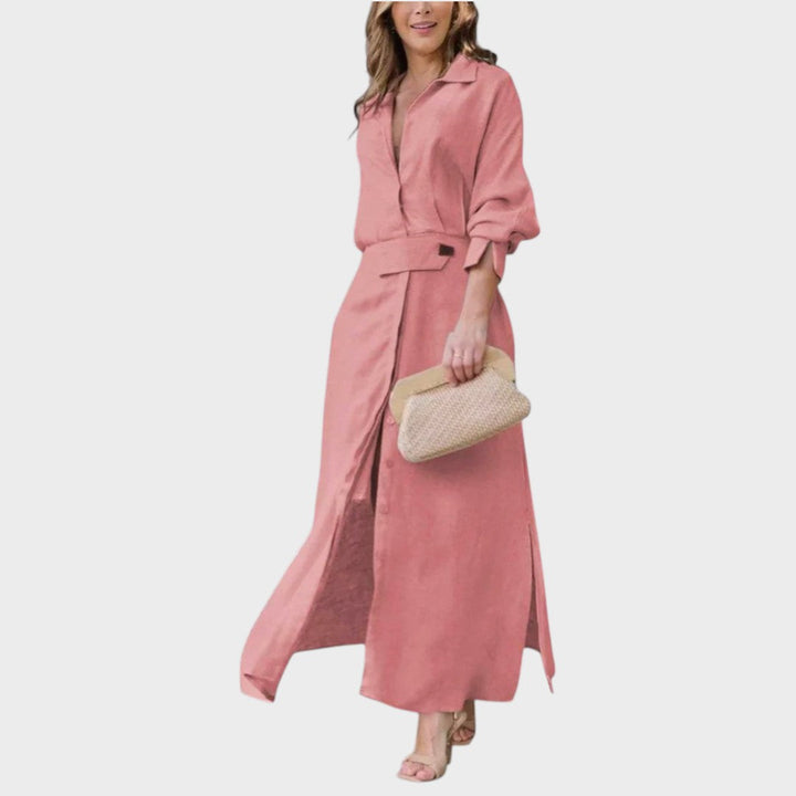 Nina | Elegant Maxi Dress with V-Neck