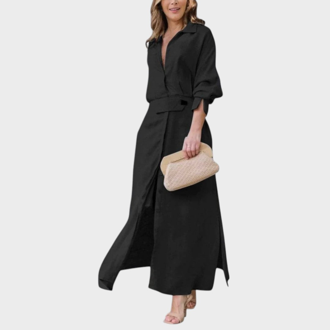 Nina | Elegant Maxi Dress with V-Neck