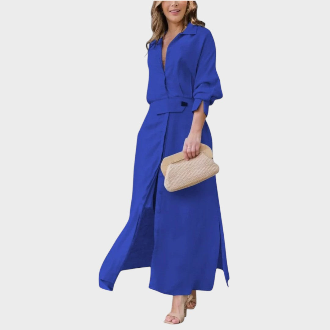 Nina | Elegant Maxi Dress with V-Neck