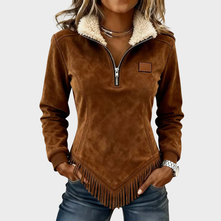 Daisy | Half-Zip Fleece-Lined Top