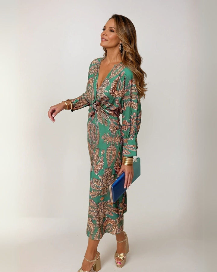 Elegant Midi Evening Dress for Sophisticated Style