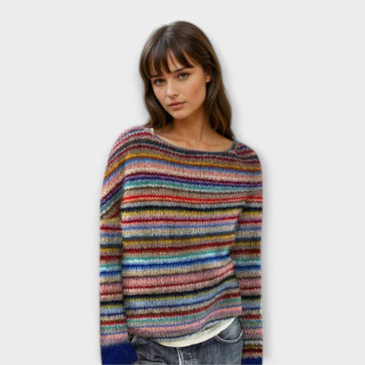 Manonin - Casual & Cosy Striped Sweater