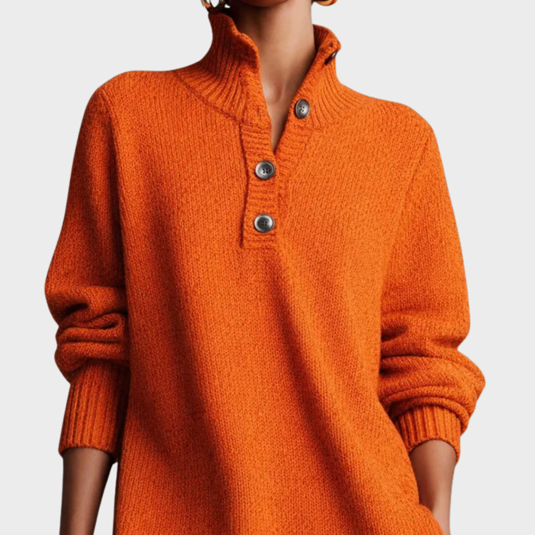 Nancy | Elegant Winter Dress with Buttons