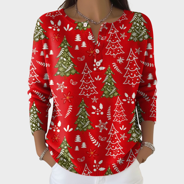 Stella | Christmas jumper with buttons