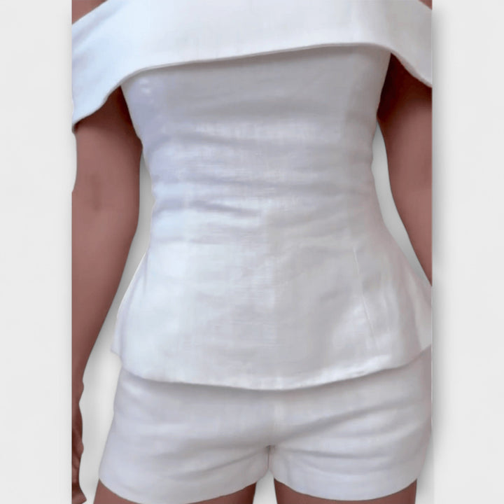 Olivia - Stylish Cotton-Linen Two-Piece Set