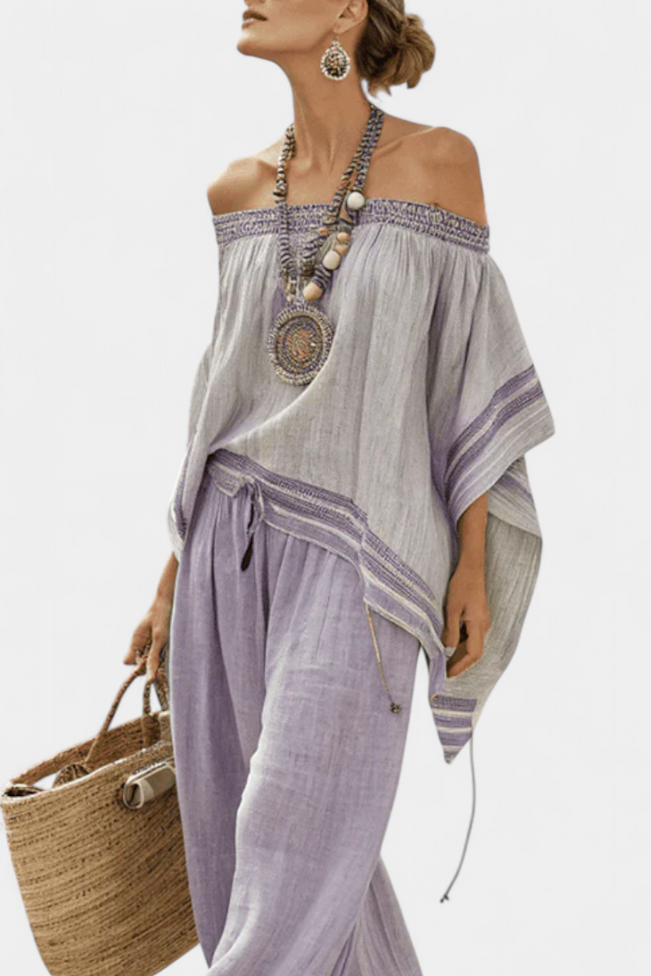 Natália - Boho Bardot Set