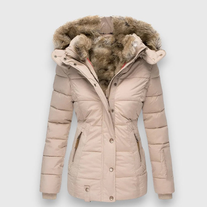 Margot I Puffer Jacket with Hood and Slim Fit