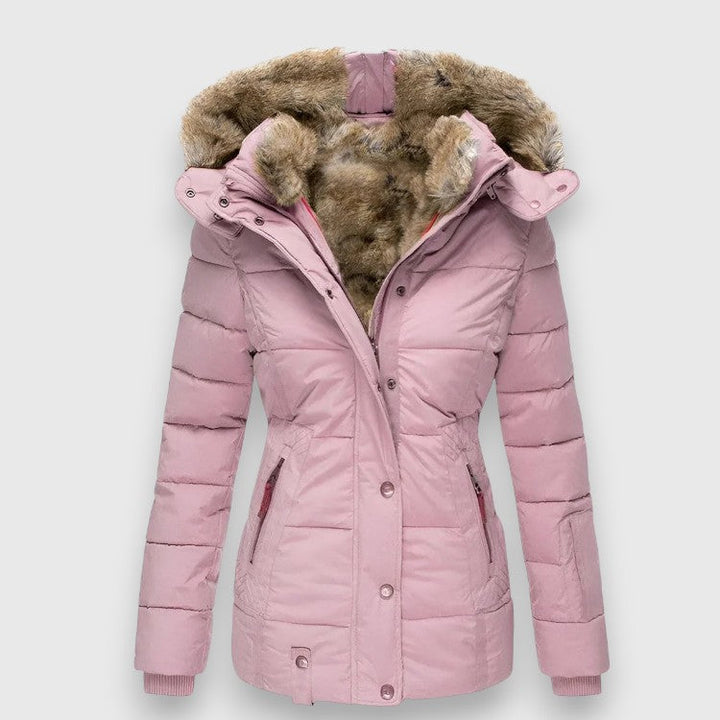 Margot I Puffer Jacket with Hood and Slim Fit