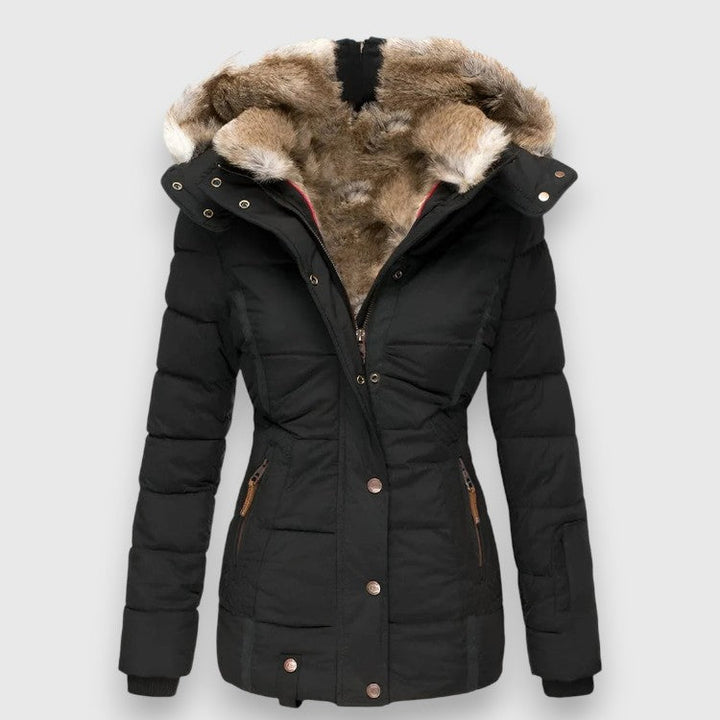 Margot I Puffer Jacket with Hood and Slim Fit