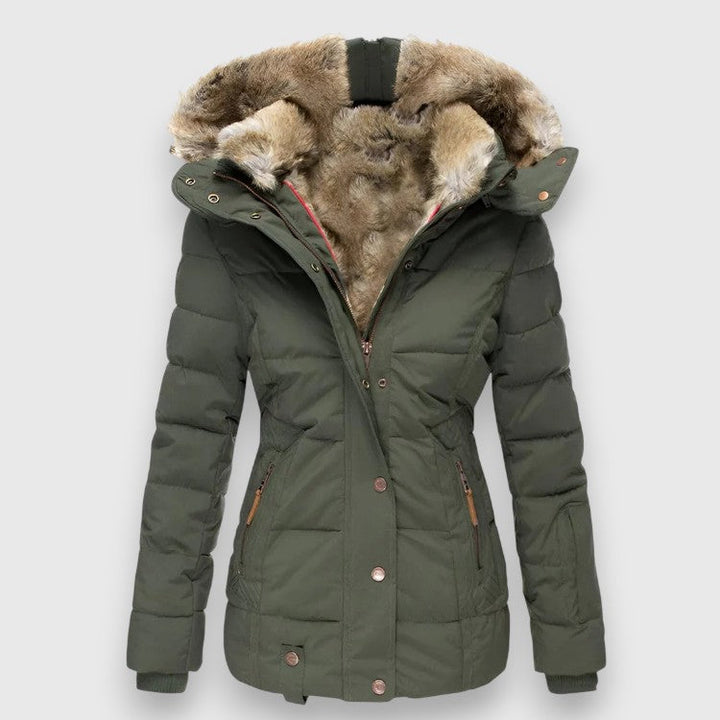 Margot I Puffer Jacket with Hood and Slim Fit