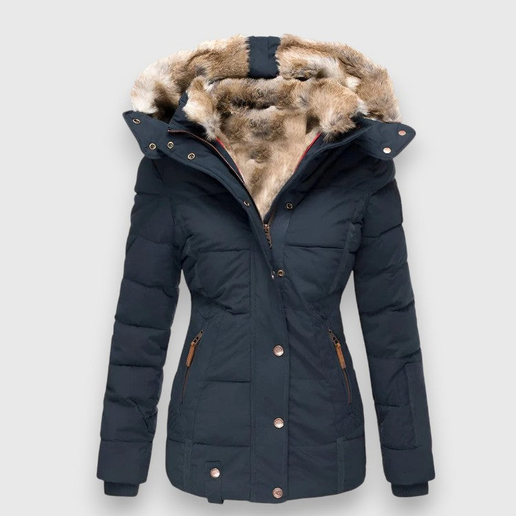 Margot I Puffer Jacket with Hood and Slim Fit