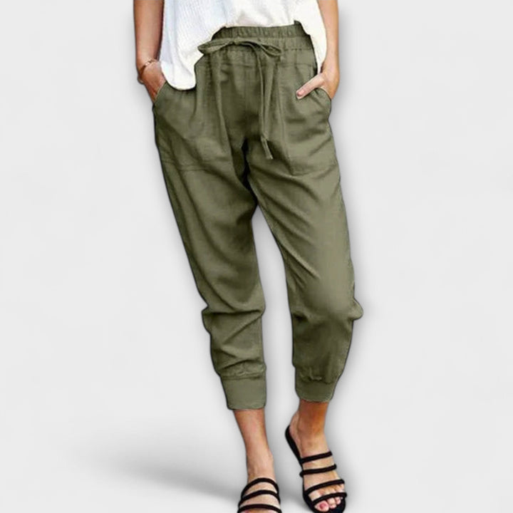 Blaire – Linen Trousers with Cotton Blend