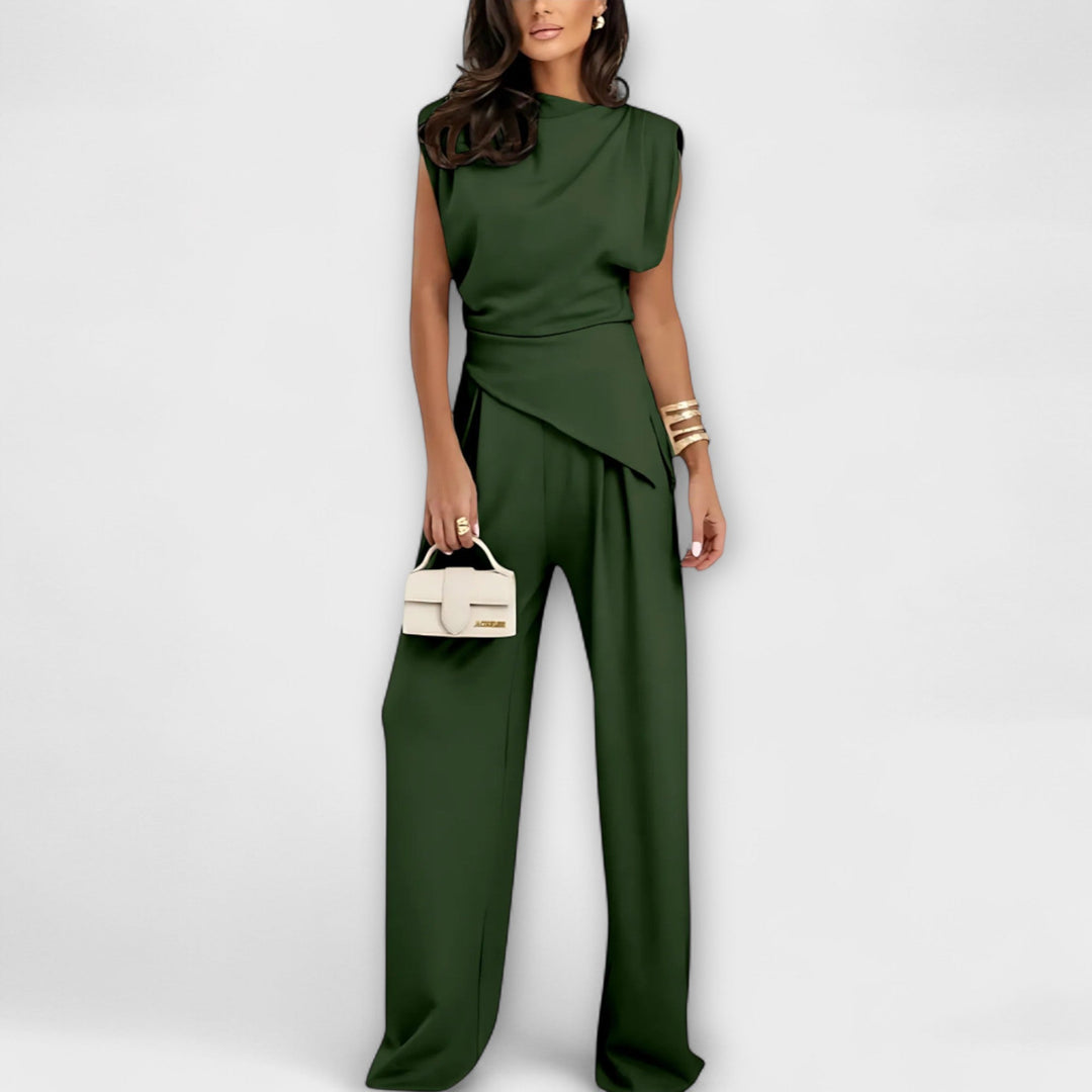 Michaela - Asymmetrical Set with Dramatic Shoulders