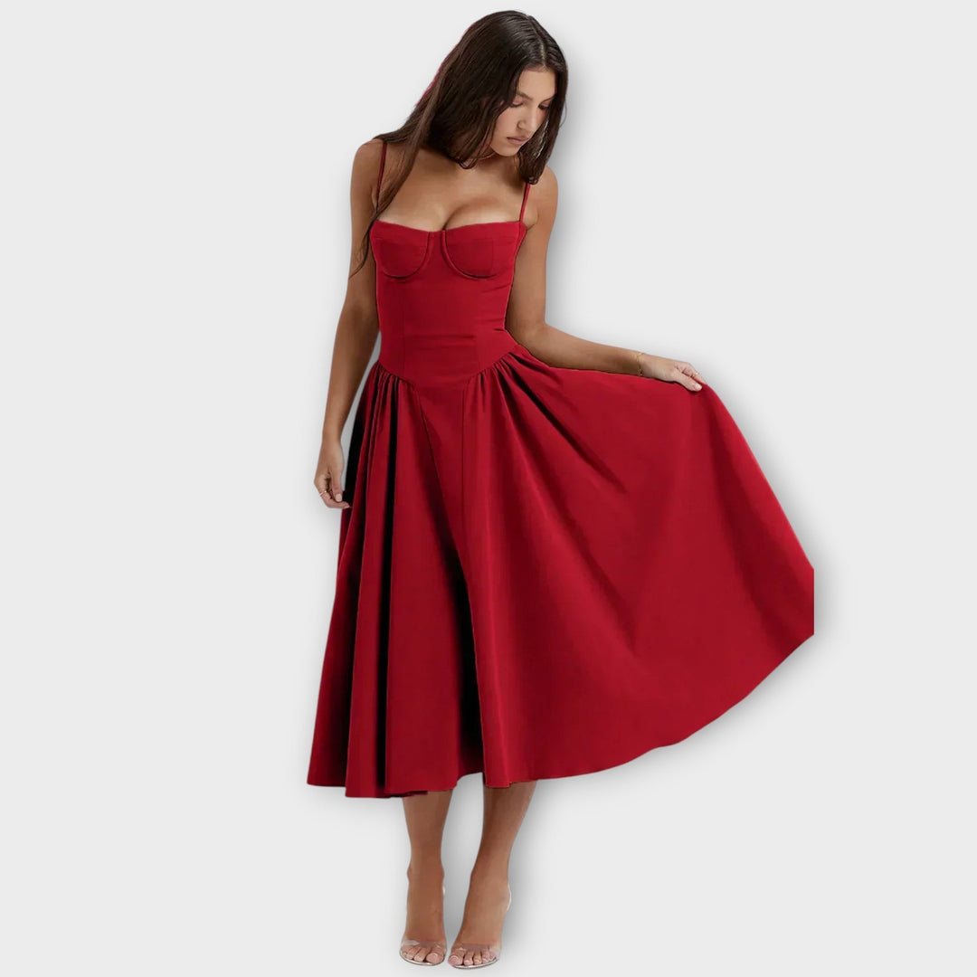 Gesine - Sleeveless Corset Midi Dress