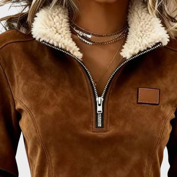 Daisy | Half-Zip Fleece-Lined Top