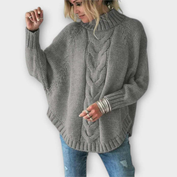 Elysian - Knitted Jumper with Cable Pattern