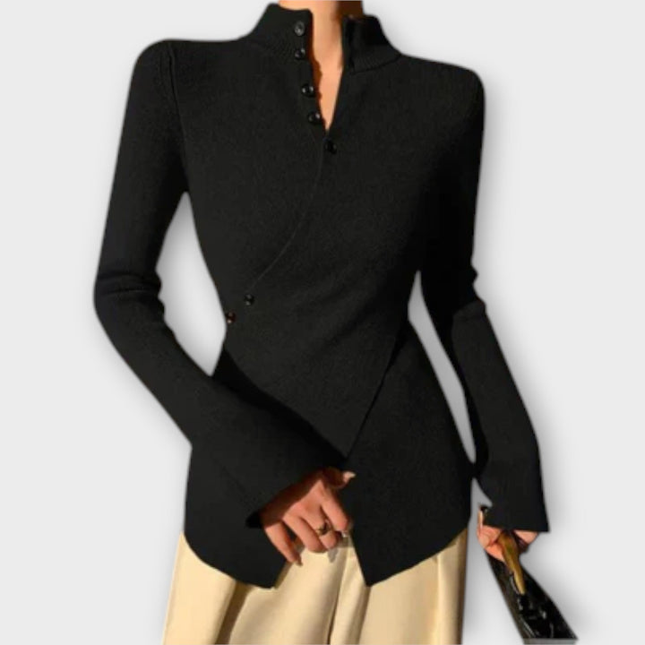 Michiko – Elegant Pullover in Cotton Knit