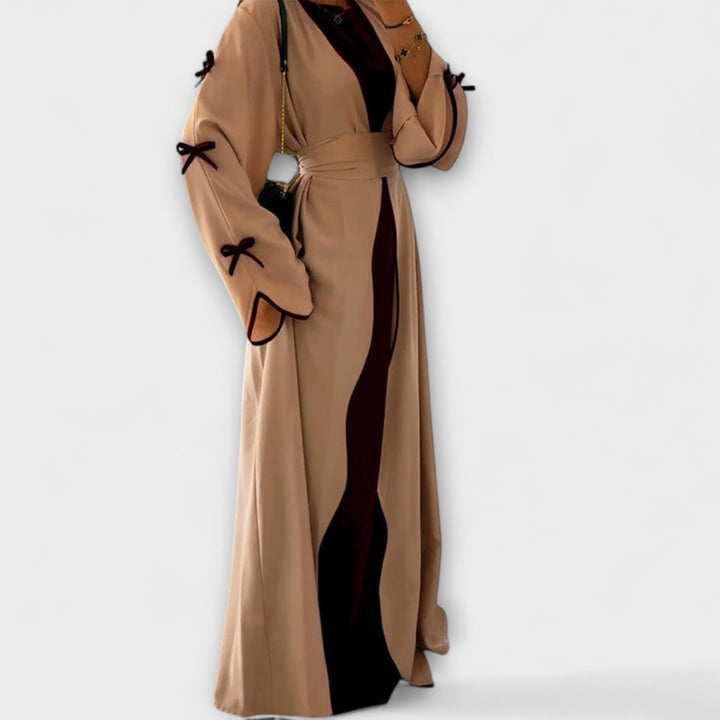 Jasmin - Stylish Cardigan and Dress Duo with Bow Detail