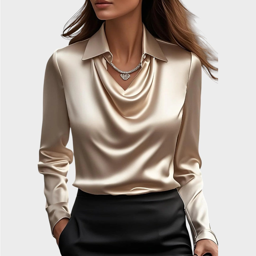 Elin | Elegant Satin Blouse