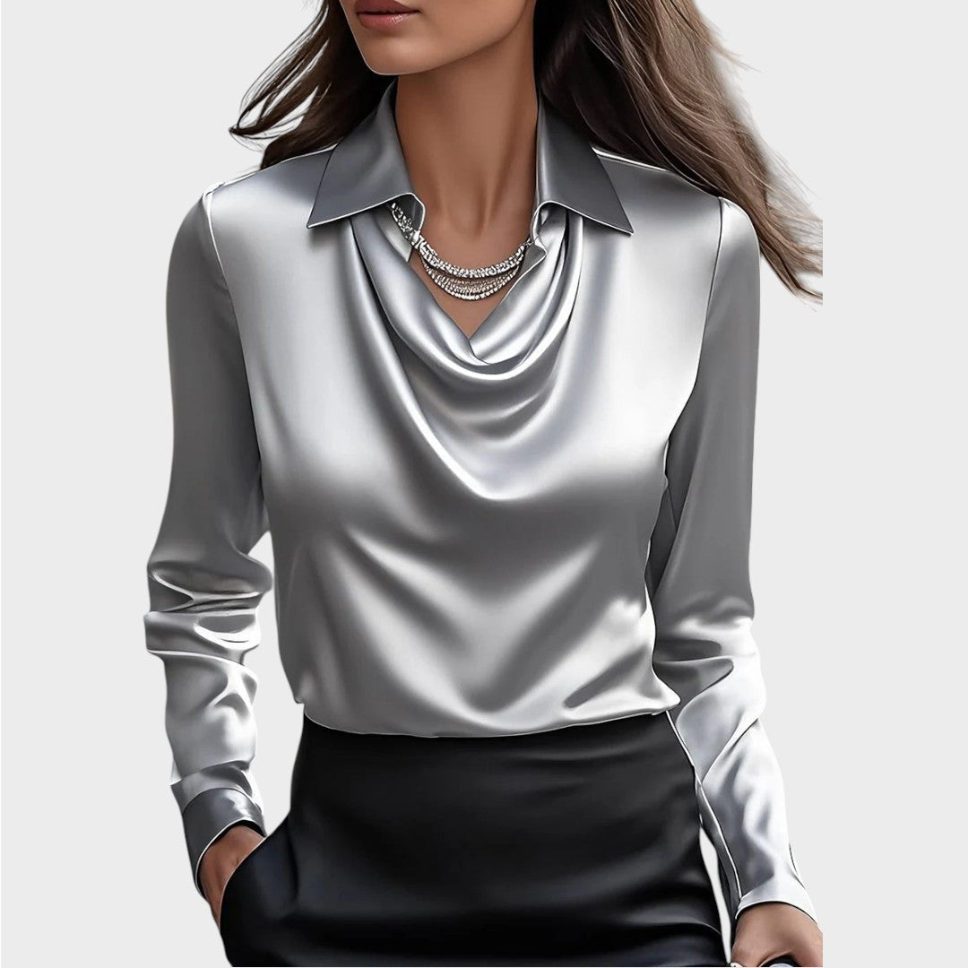 Elin | Elegant Satin Blouse