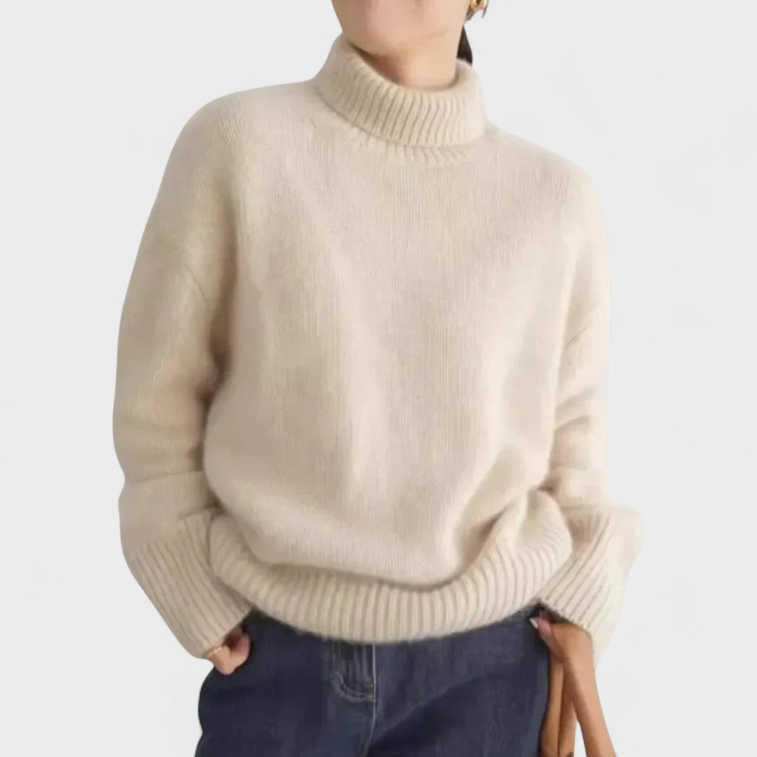 Isabella | High Collar Cashmere Jumper