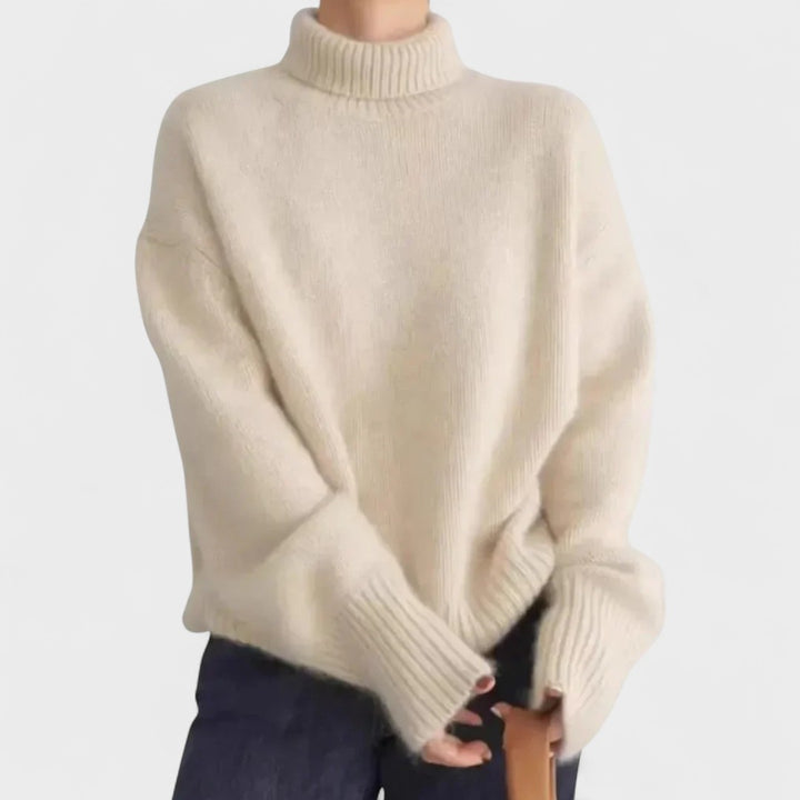 Isabella | High Collar Cashmere Jumper