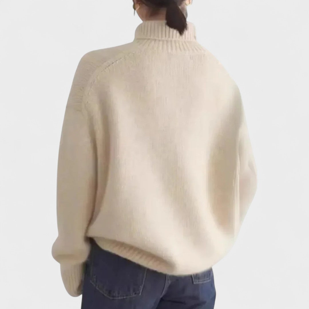 Isabella | High Collar Cashmere Jumper