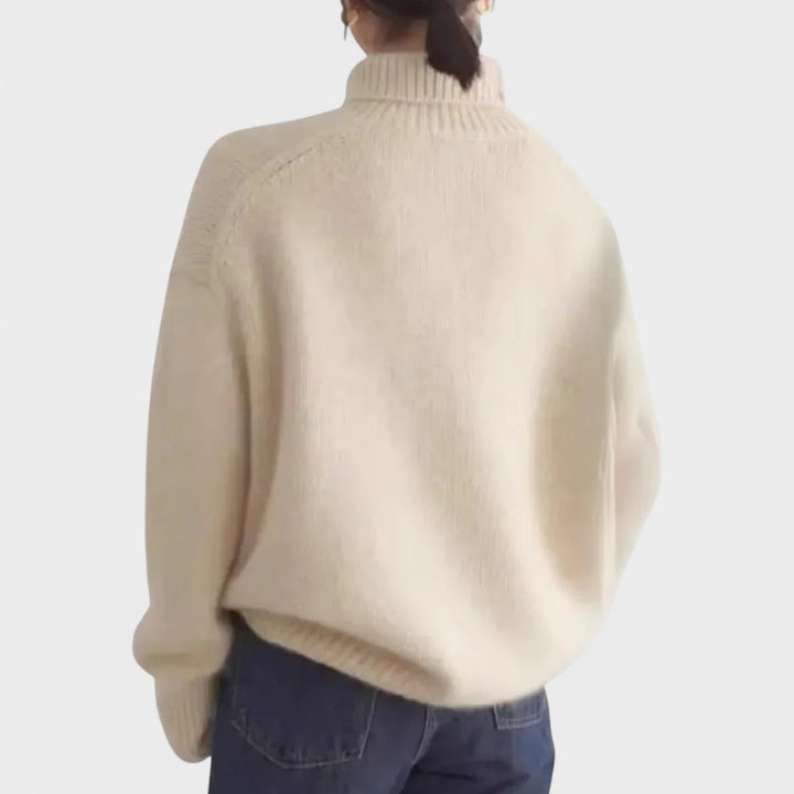 Isabella | High Collar Cashmere Jumper