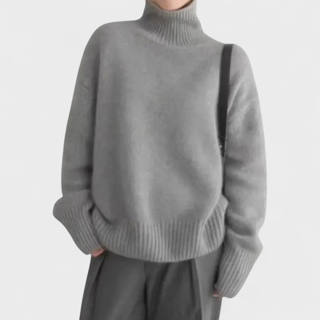 Isabella | High Collar Cashmere Jumper