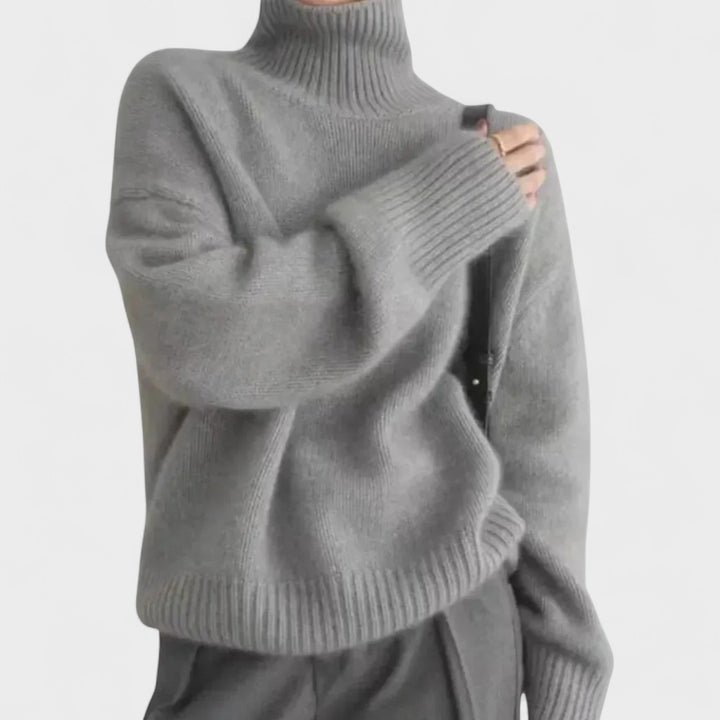 Isabella | High Collar Cashmere Jumper