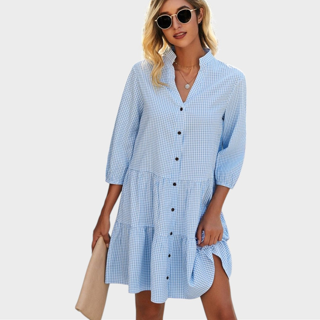Sarah | Light Fluid Midi Day Dress