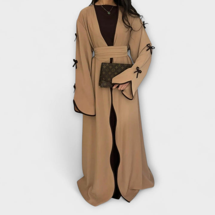 Jasmin - Stylish Cardigan and Dress Duo with Bow Detail