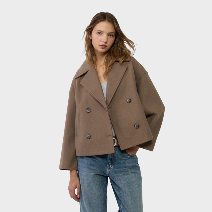 Aria | Winter Cropped Wool-Blend Jacket