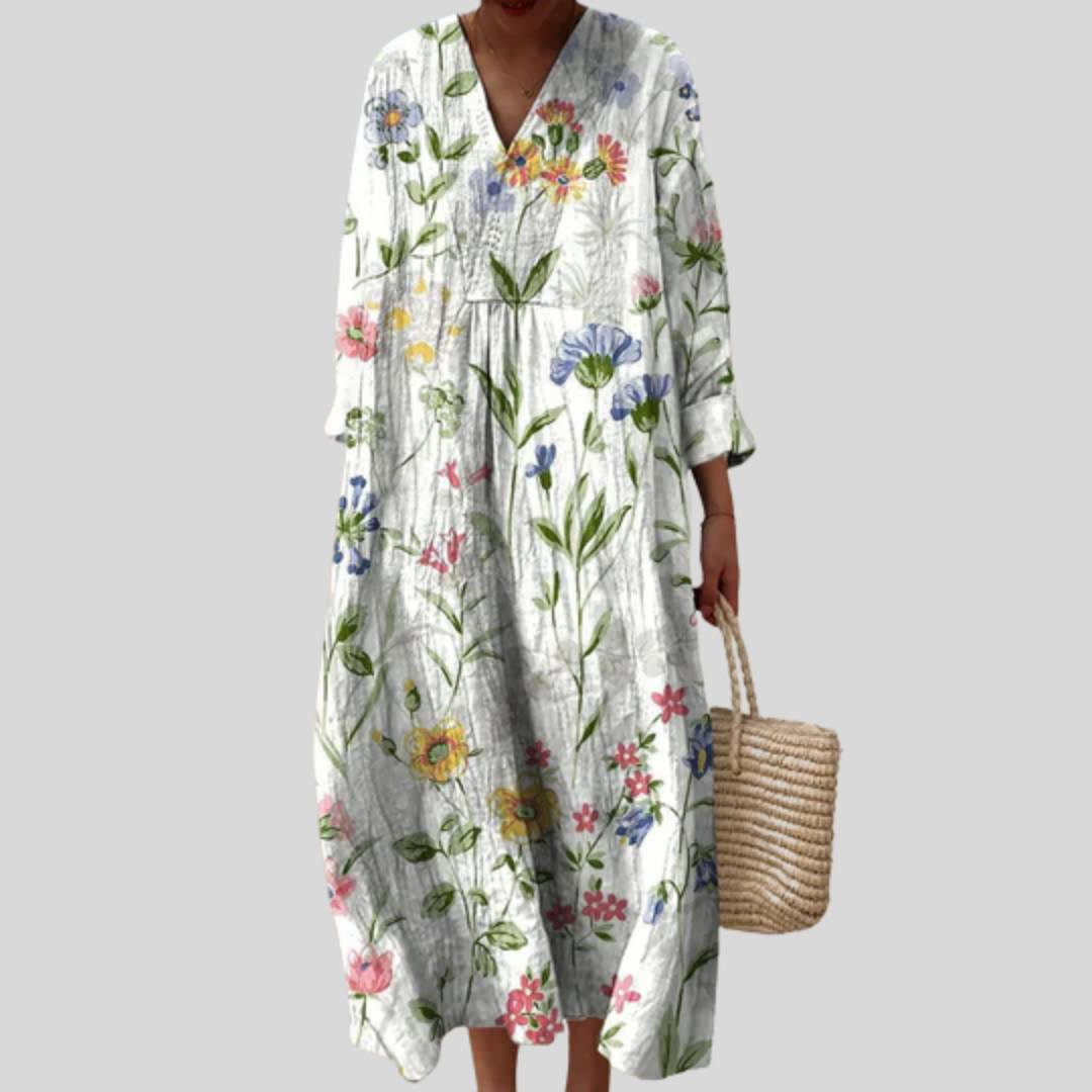 Flattering Summer Dress with Print