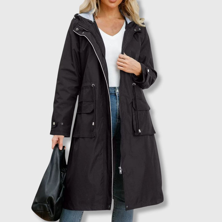 Julia | Stylish Trench Coat with Hood