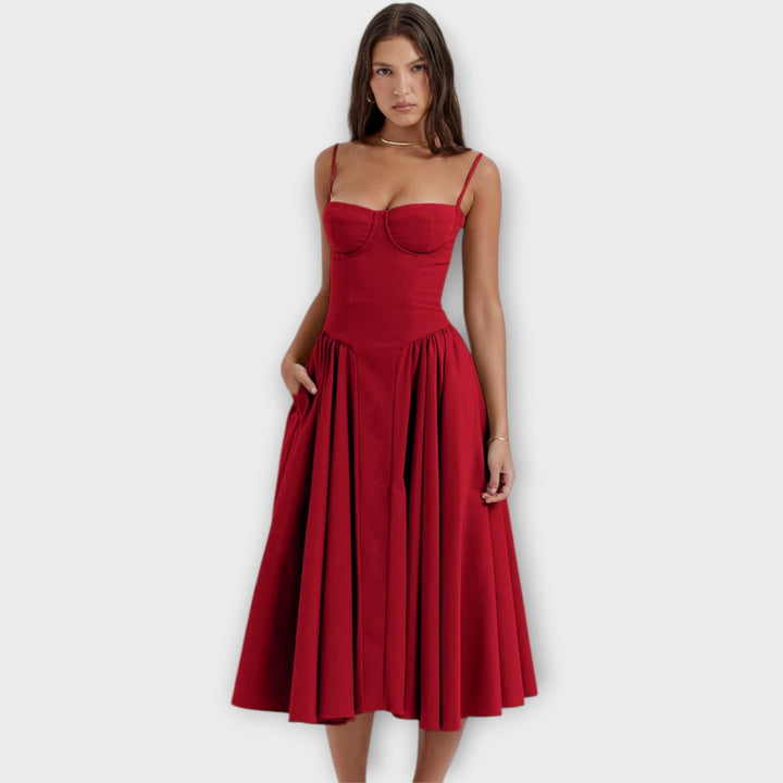 Gesine - Sleeveless Corset Midi Dress