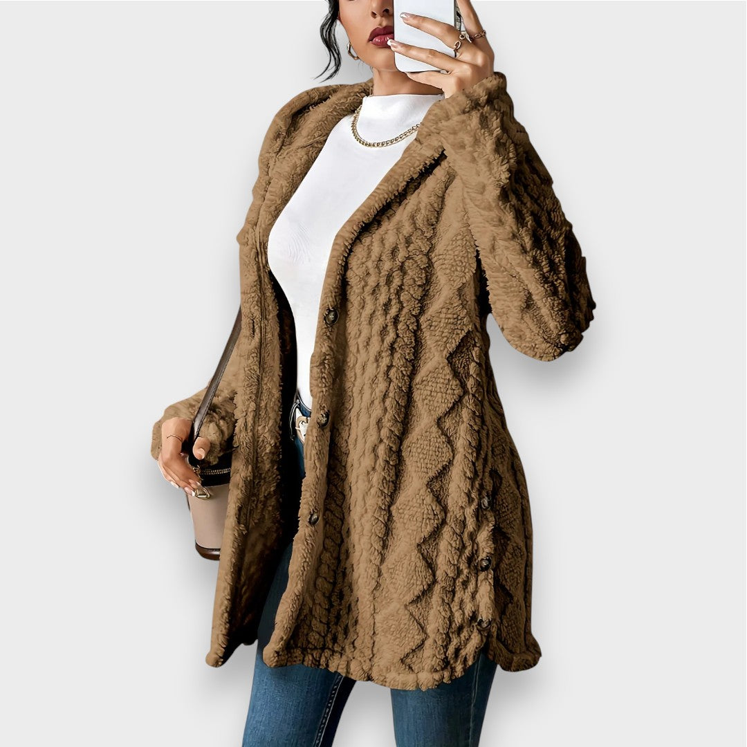 Charlotte | Plush Hooded Cardigan