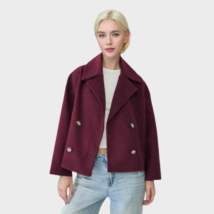 Aria | Winter Cropped Wool-Blend Jacket